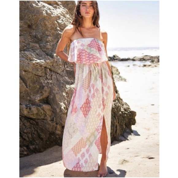 🆑Strapless Maxi Dress - Picture 3 of 4